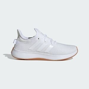 Adidas Cloudfoam White and Tan Sneakers